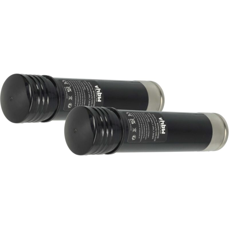 vhbw 2x Akku kompatibel mit Black & Decker S100, S110 Elektrowerkzeug (2100 mAh, NiMH, 3,6 V)
