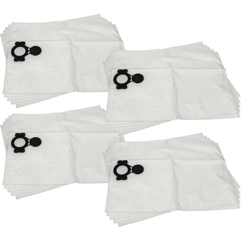 20x Staubbeutel kompatibel mit Milwaukee as 30 mac, as 42 mac, as 30 lac Staubsauger - Vlies, 30l Füllvolumen, 74cm x 51cm Weiß - Vhbw