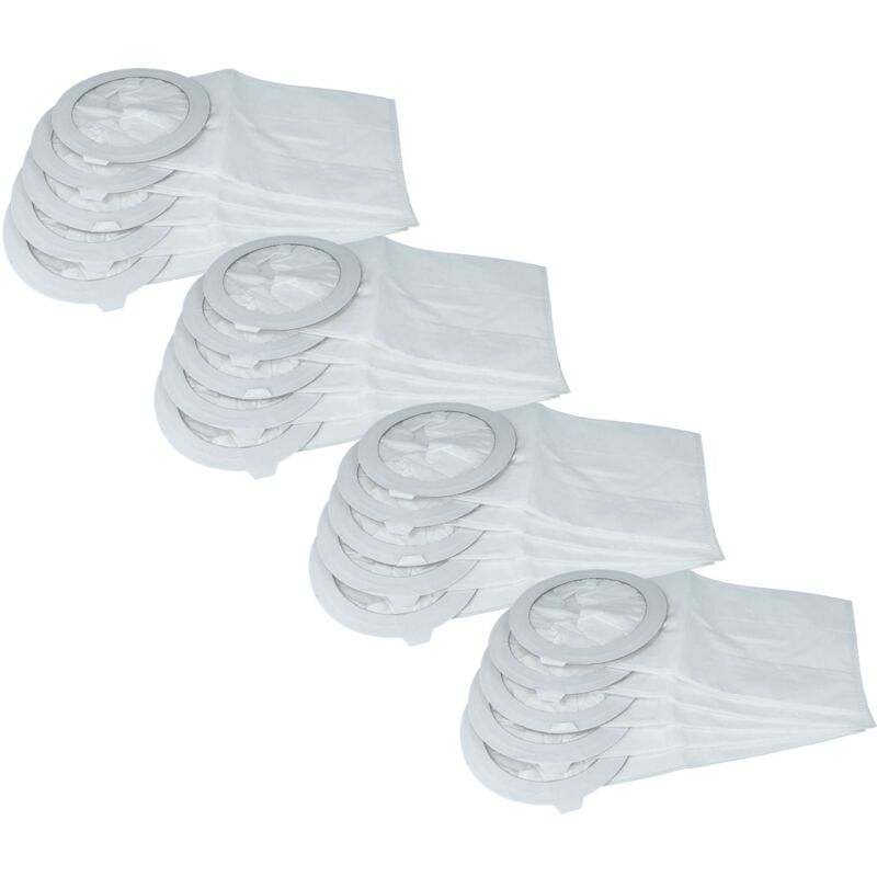 vhbw 20x Staubbeutel kompatibel mit Nilfisk GD 10 Back, Back Vac 10 Staubsauger - 44,85cm x 17,75cm Weiß