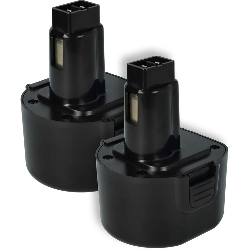 2x Akku Ersatz für Black & Decker A9242, A9265, A9272, A9274, A9251, FSB96, PS120, PS120A für Elektrowerkzeug (1500 mAh, NiMH, 9,6 v) - Vhbw