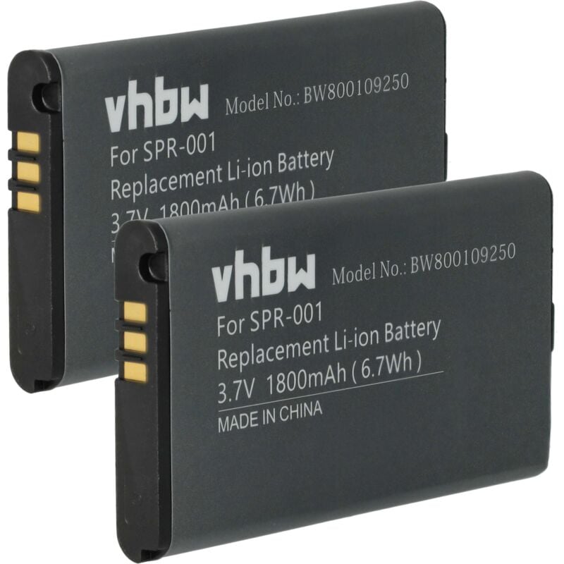 Vhbw - 2x Akku kompatibel mit Nintendo 3DS ll, 3DS xl, ds xl 2015, New 3DS xl Spielekonsole (1800 mAh, 3,7 v, Li-Ion)