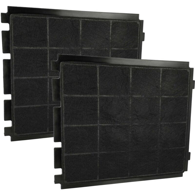 2x Aktivkohlefilter kompatibel mit Airforce concrete Gabrielle, F181 villa 875770, HLAMP021 Dunstabzugshaube - Vhbw