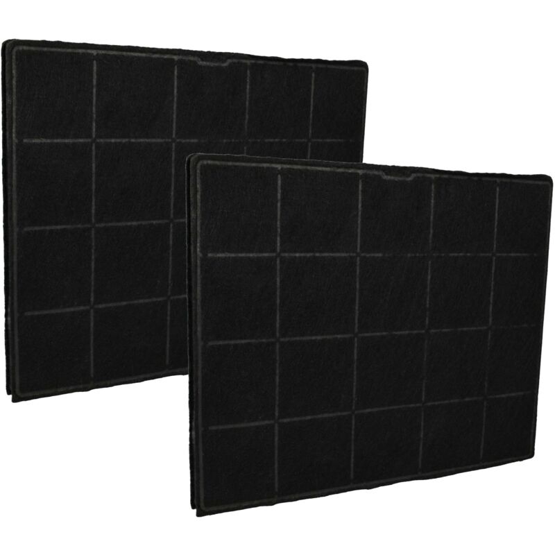 vhbw 2x Aktivkohlefilter kompatibel mit Airforce MISTRAL 881187, 881188, 5009101 F 23, 766101 F 23, 766201 F 23, 766301 F 23 Dunstabzugshaube