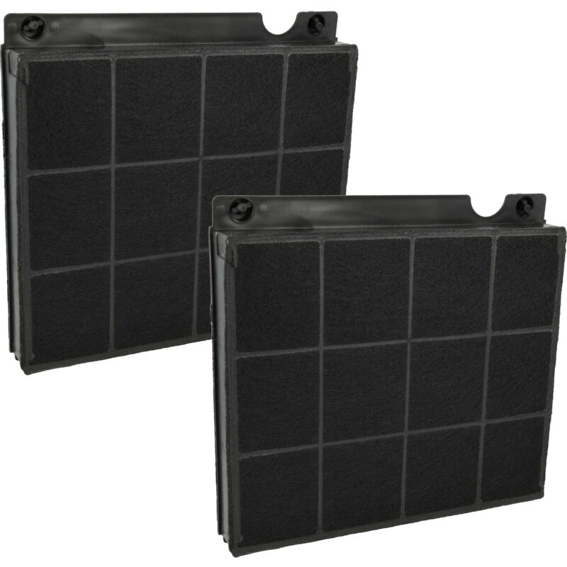 2x Aktivkohlefilter kompatibel mit Elica trendy IX/A/90, tribe island IX/A/90X60, tribe IX/A/60, Tribe, Tube Island Dunstabzugshaube - Vhbw