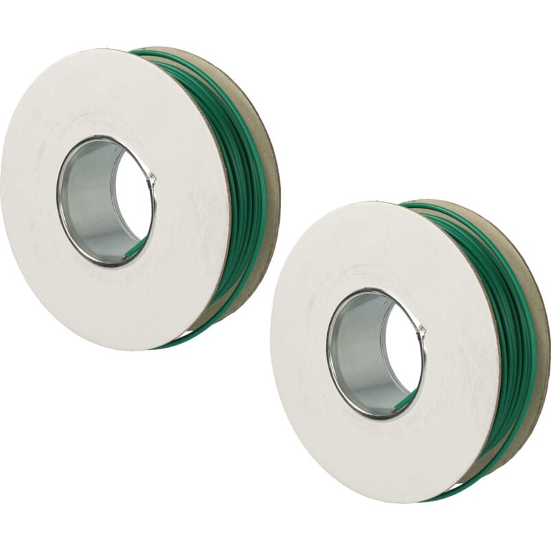 Vhbw - 2x Begrenzungskabel kompatibel mit Bosch Indego 1300 connect, Indego 350, Indego 350 Connect Mähroboter - Begrenzungsdraht 50 m Grün