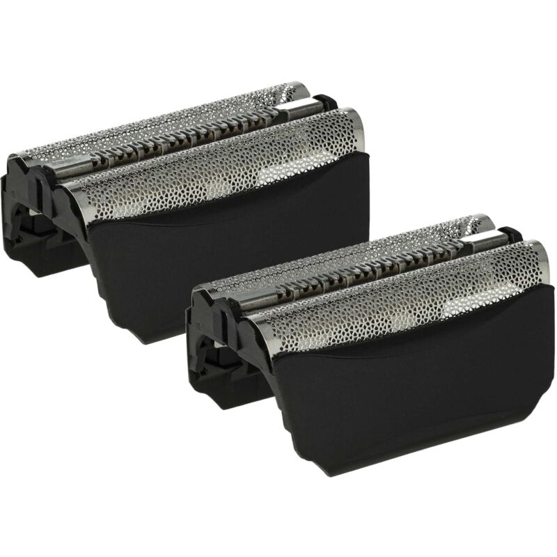Vhbw - 2x Doppelscherfolie Ersatz für Braun 51B, 51S für Elektrorasierer + Rahmen, schwarz