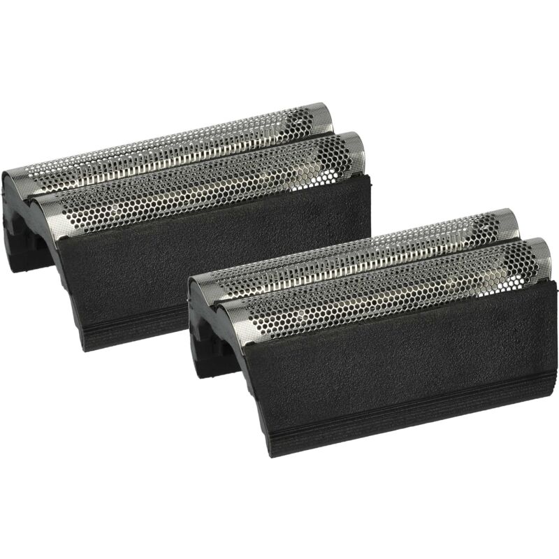 Vhbw - 2x Doppelscherfolie Ersatz für Braun 586, 585 für Elektrorasierer + Rahmen, silber/dunkelgrau