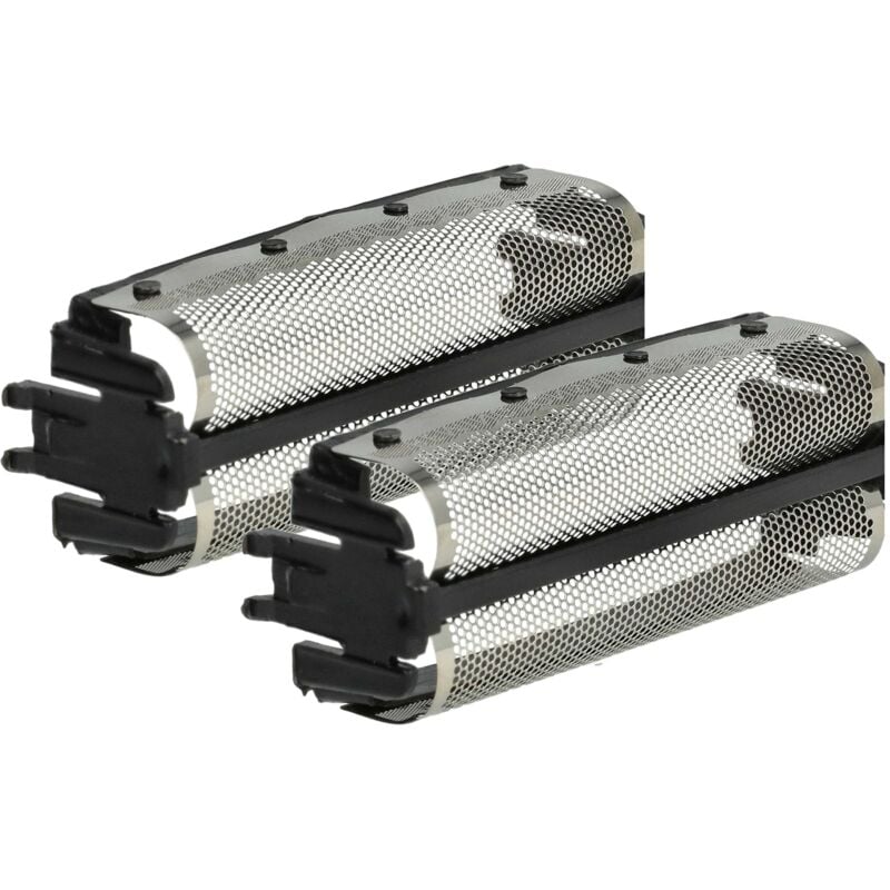 2x Doppelscherfolie kompatibel mit Remington Elite XLR9500, XLR9200, XLR9400, XLR9000 Elektrorasierer + Rahmen, schwarz - Vhbw