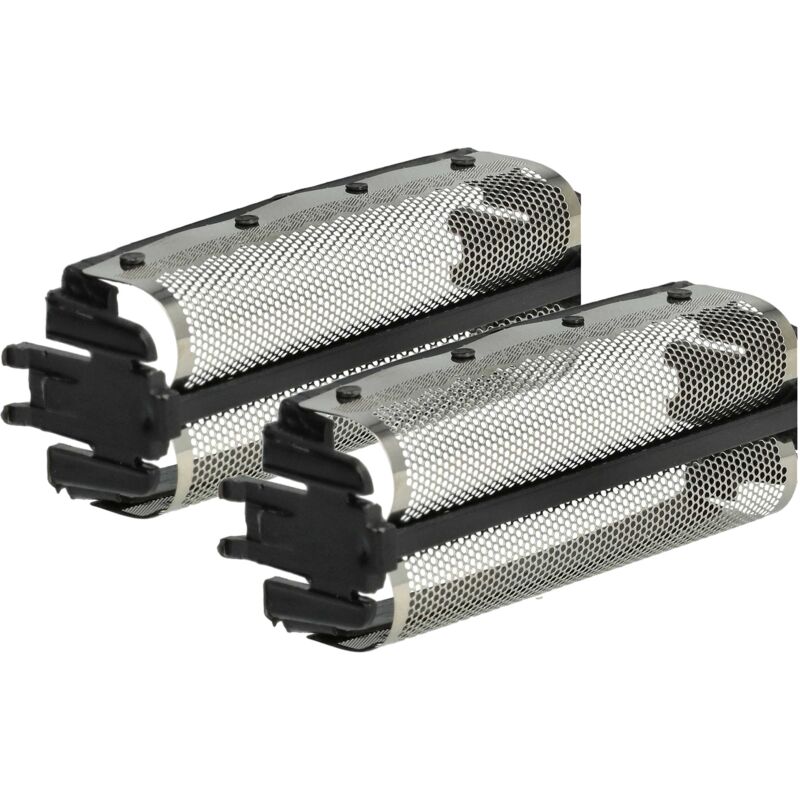 Vhbw - 2x Doppelscherfolie kompatibel mit Remington Elite XLR9800, XLR9600 Elektrorasierer + Rahmen, schwarz