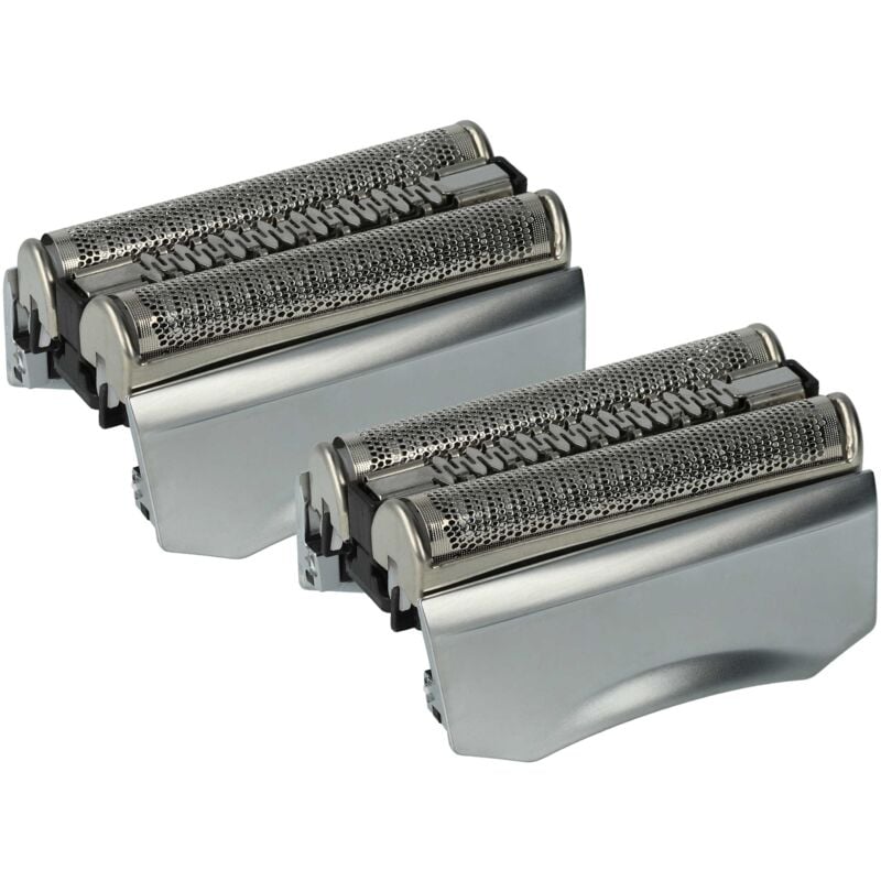 Vhbw - 2x Ersatz-Scherköpfe kompatibel mit Braun Series 7 795cc Elektrorasierer, Silber