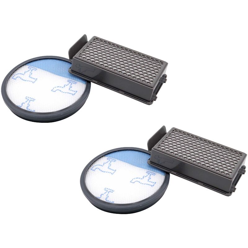 2x Filter Set kompatibel mit Rowenta Compact Power Cyclonic Staubsauger - Ersatz für Rowenta ZR005901 - Staubsaugerfilter Ersatzteile Zubehör - Vhbw