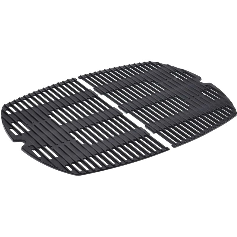 vhbw 2x Grillrost Ersatz für Weber 7646, 7584 für Gasgrill, Grill - Gusseisen 45,8 x 32,1 x 2,8 cm