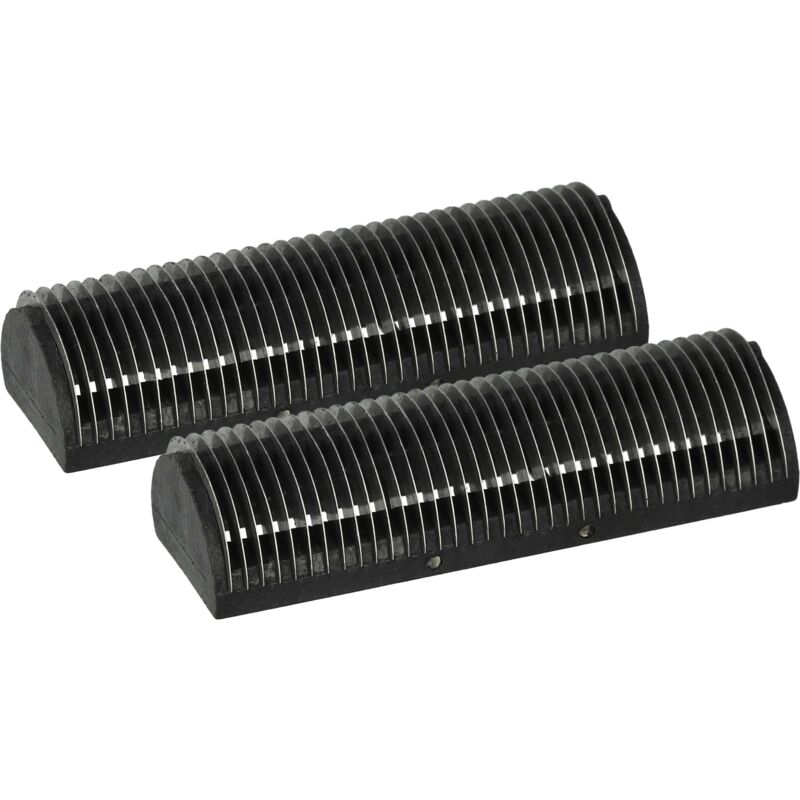 Vhbw - 2x Klingenblock kompatibel mit Braun Synchron Plus De Luxe, Plus Rasierer Schwarz Silber