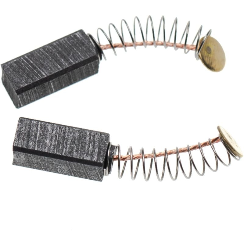 Vhbw - 2x Kohlebürste 14 x 6 x 6 mm Ersatz für Metabo 316033390 für Elektrowerkzeug + Feder