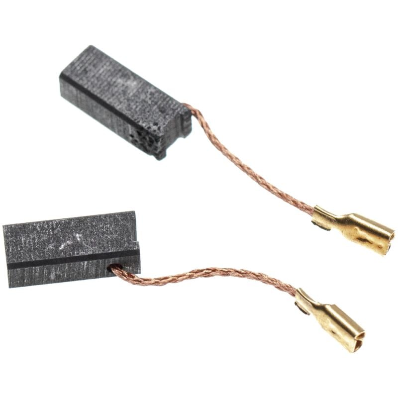 Vhbw - 2x Kohlebürste, Motorkohle, Schleifkohle 15,3 x 5 x 6,3mm kompatibel mit Metabo B480S, B481S, B500S, B504, BE504, CB502 Elektrowerkzeug