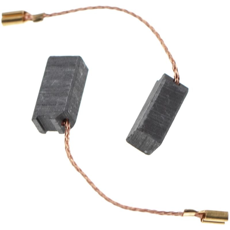 Vhbw - 2x Kohlebürste 16,2 x 8 x 6,2 mm kompatibel mit Metabo 1115, 8125, 11050, 11025, 10125, 8382, AG705SL, AG705, 11125 Elektrowerkzeug