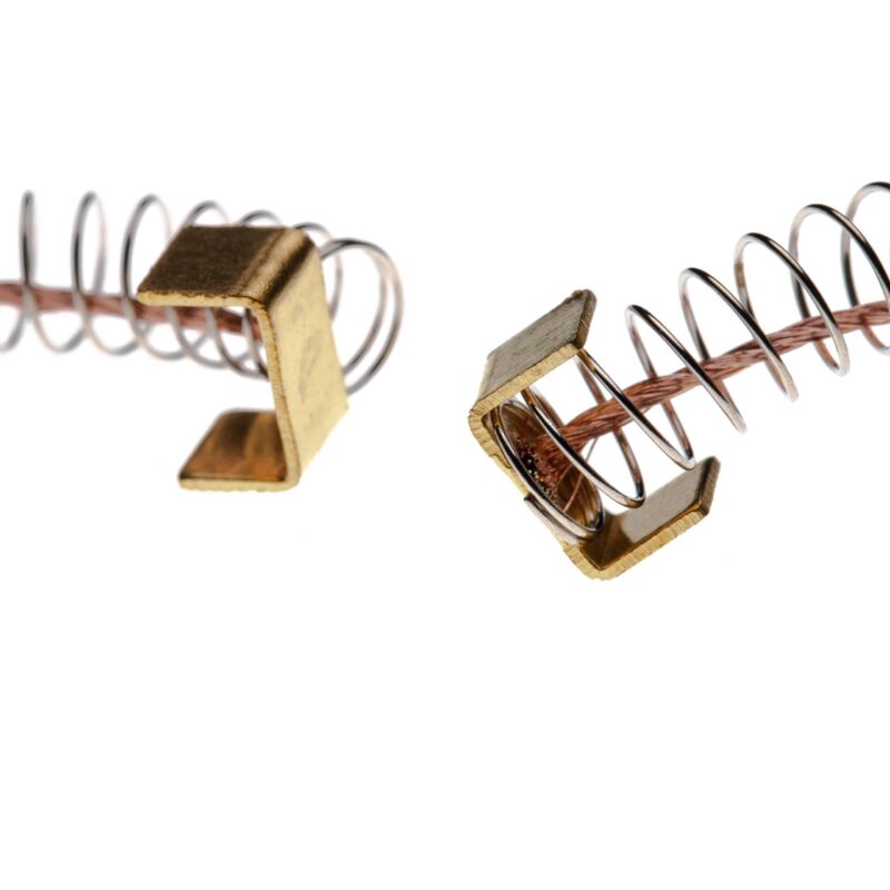 Vhbw - 2x Kohlebürste 5 x 8 x 12,5 mm kompatibel mit Makita 6904, 6500B, 6801, 4301BV, 6701, 8419B, 6013BR, 63004 Elektrowerkzeug + Feder