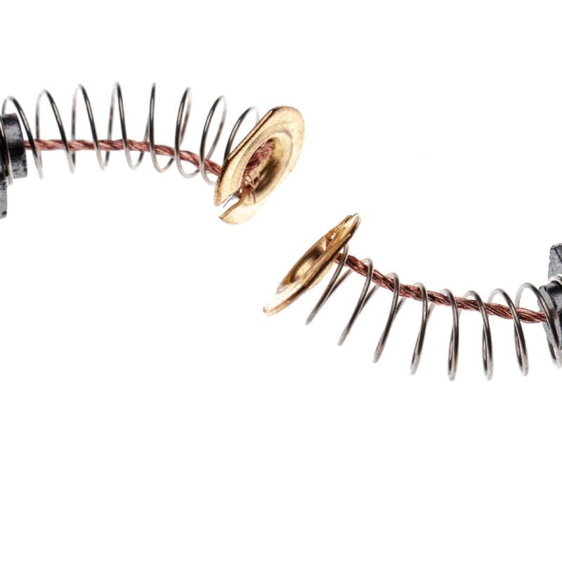 Vhbw - 2x Kohlebürste 6 x 9 x 12 mm kompatibel mit Makita 6824, 6824N, 6825R, 6826, 6826N, 6827, 6830, 6832 Elektrowerkzeug + Feder