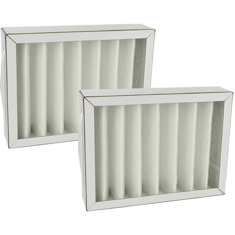 Vhbw - 2x Luftfilter G4 kompatibel mit Pluggit Avent P180 Lüfter, Badlüfter, Ventilator, Lüftungsgerät - Weiß