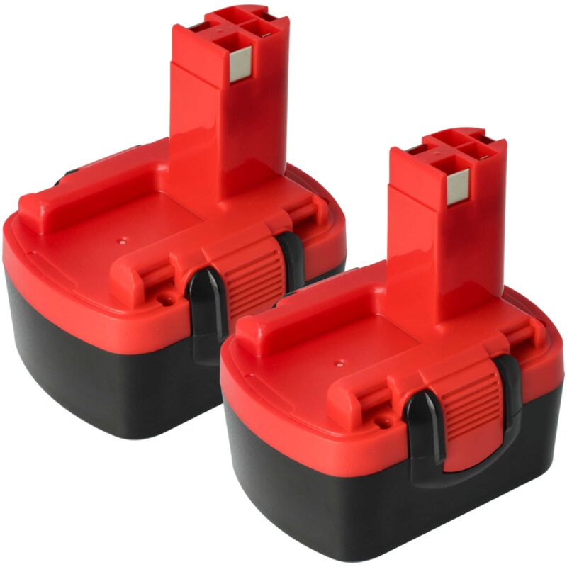 2x Akku kompatibel mit Bosch psr 140, psr 14.4/N, psr 14.4VE-2(/B), psr 14.4, psr 14.4-2 Werkzeug (1500 mAh, NiMH, 14,4 v) - Vhbw