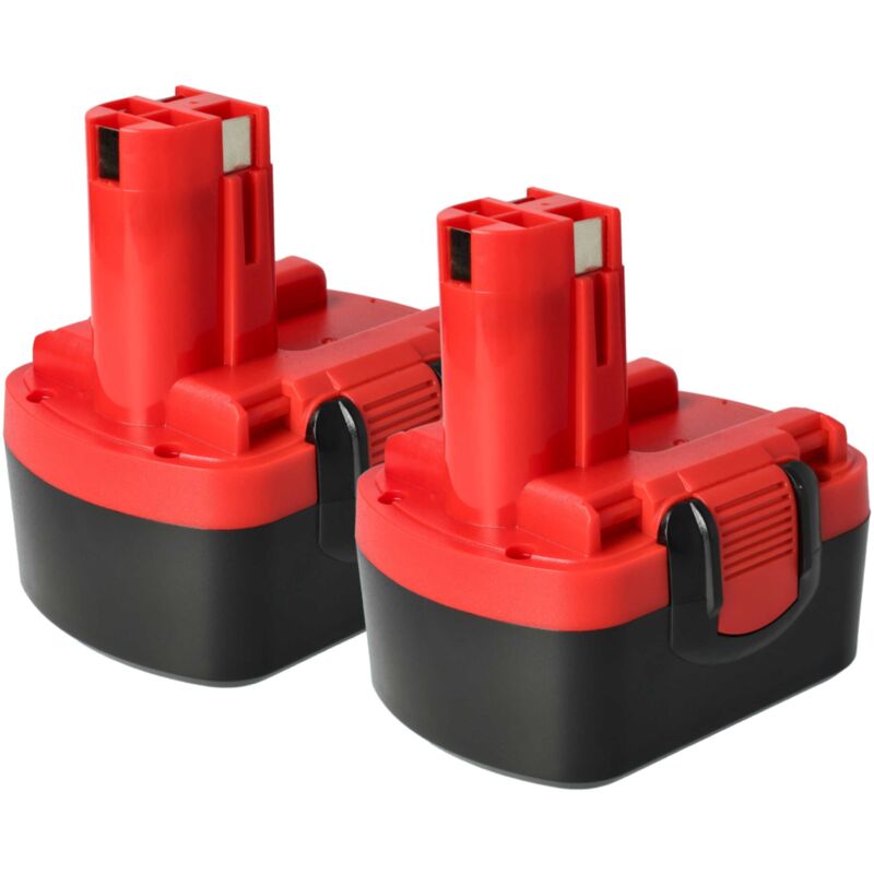 vhbw 2x Akku kompatibel mit Bosch PSR 140, PSR 14.4/N, PSR 14.4VE-2(/B), PSR 14.4, PSR 14.4-2 Werkzeug (3000 mAh, NiMH, 14,4 V)