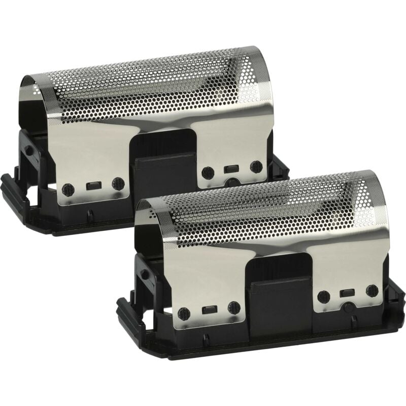 Vhbw - 2x Scherfolie Ersatz für Braun 265, 5235760, SB235, SB265, 235 für Elektrorasierer + Rahmen, schwarz/silber