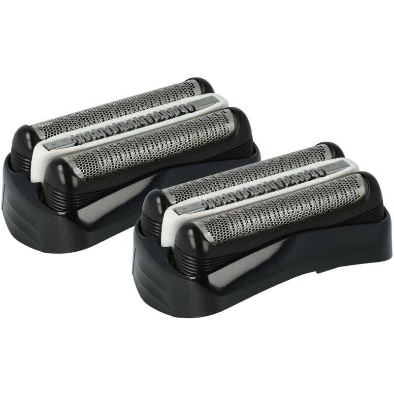 Vhbw - 2x Scherköpfe Ersatz für Braun 32B, 32S für Elektrorasierer, Schwarz