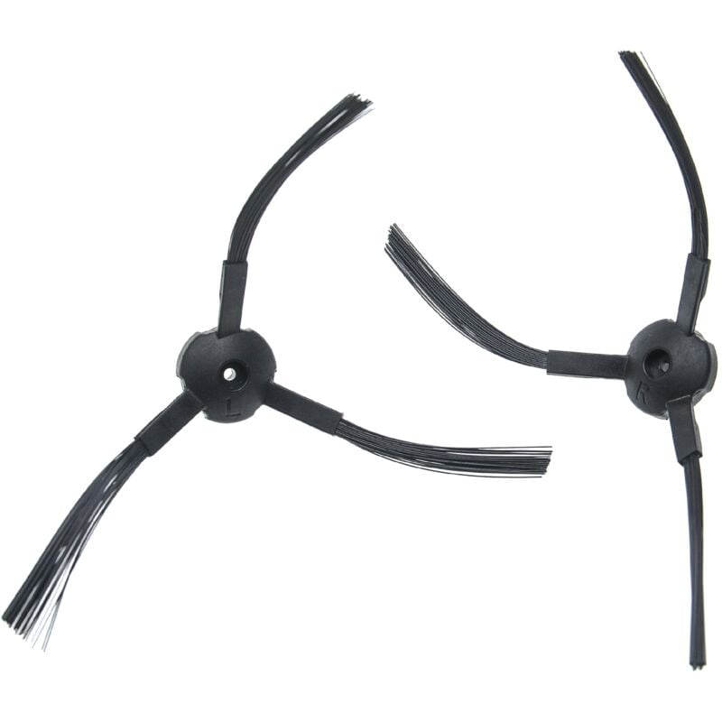 Vhbw - 2x Seitenbürste kompatibel mit iLife A4, A4s, A6, V3, V3s, V5, V5s, V5s Pro Saugroboter - Reinigungsbürsten Set, schwarz