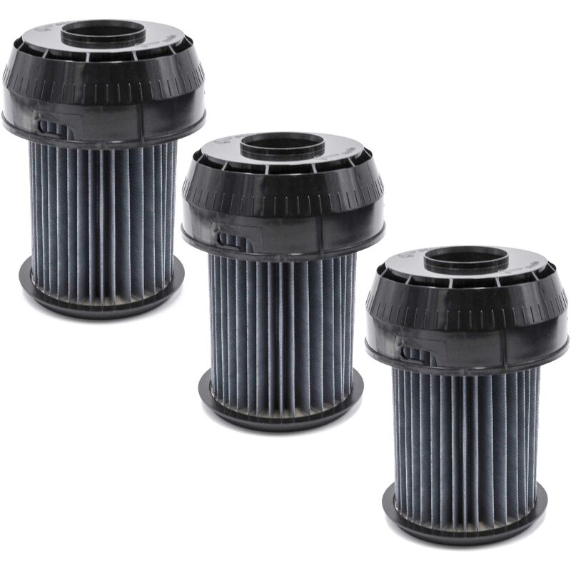 3x Faltenfilter kompatibel mit Bosch bgs 6 Pro 1/01, 6 Pro 101, 6 Pro 2, 6 Pro 2/01, 6 Pro 201 Staubsauger - Filter, Patronenfilter - Vhbw