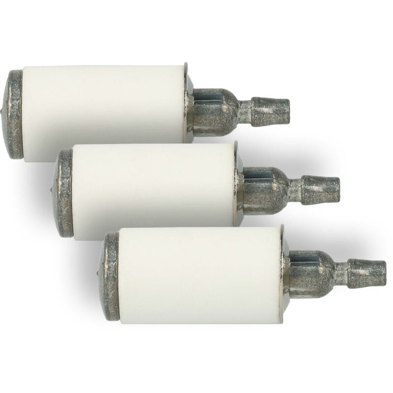 3x Kraftstofffilter kompatibel mit Jonsered GR32, GR26, GR36, BP40, 2040, 2036 Gartengeräte z.B. Motorsäge, Motorsense - Vhbw