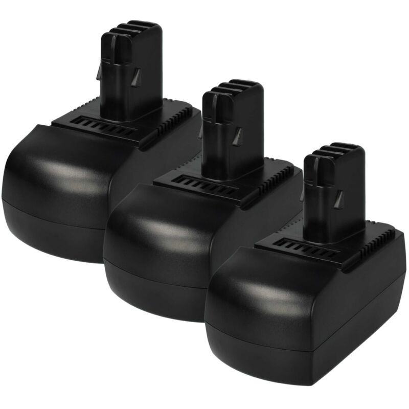 3x Akku kompatibel mit Metabo ULA9.6-18, sbz 14.4 Impuls, bsz 14.4 Impuls, bsz 14.4 Elektrowerkzeug (2100 mAh, NiMH, 14,4 v) - Vhbw