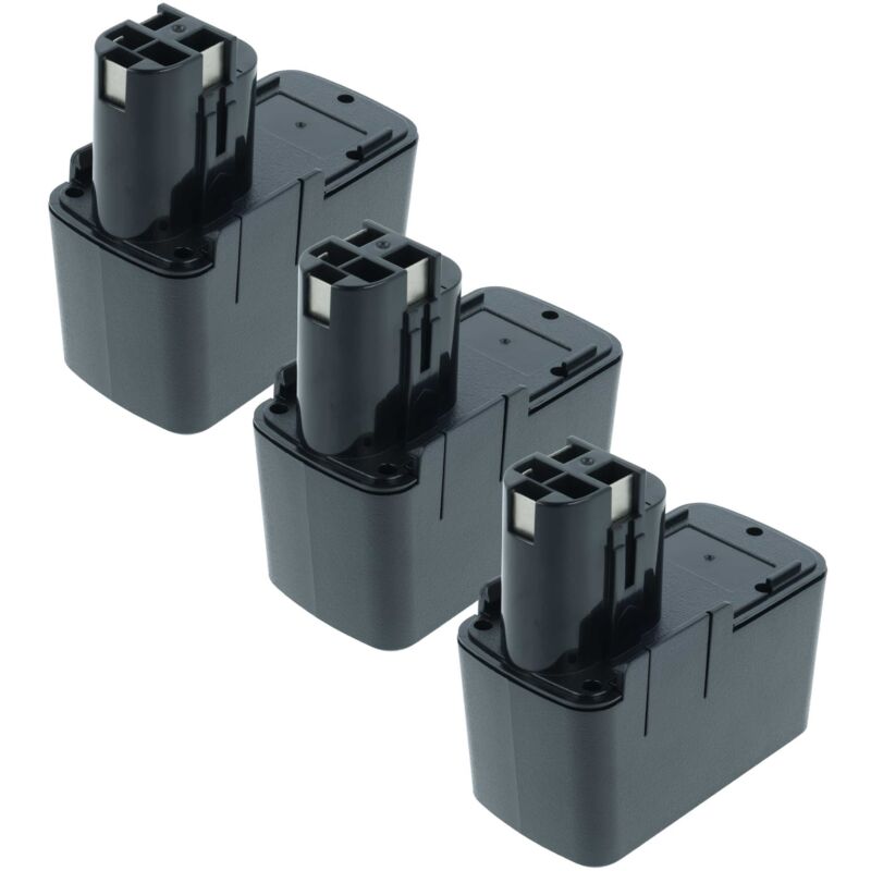 3x Akku kompatibel mit Würth ABS12-M2, abs 12M2, abs 12M-2, abs 12 M2, abs 12 M-2 Elektrowerkzeug (3000mAh NiMH 12 v) - Vhbw