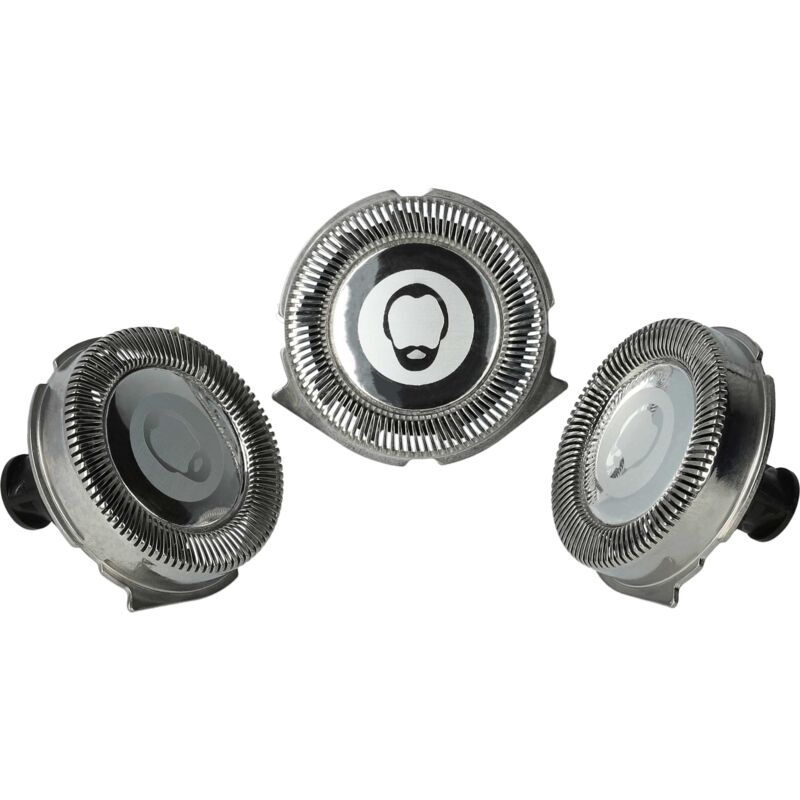Vhbw - 3x Rasierklingen kompatibel mit Philips RQ1175, RQ1180, RQ1170X, RQ1178 Rasierer - Ersatzklingen, 3 Stück