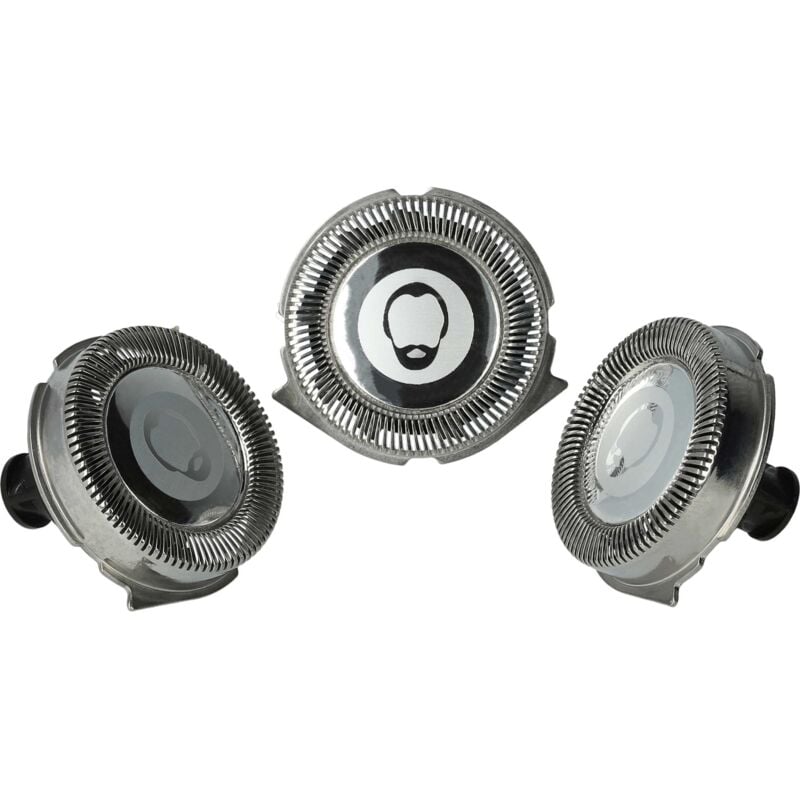 Vhbw - 3x Rasierklingen kompatibel mit Philips RQ1131, RQ1141, RQ1145, CCRQ1185 Rasierer - Ersatzklingen, 3 Stück