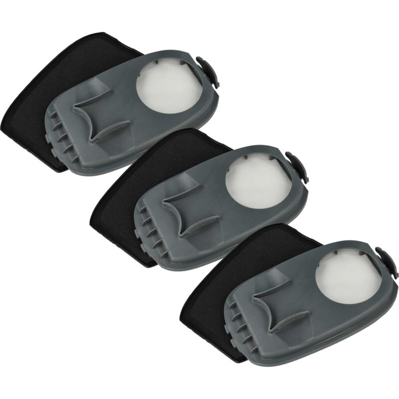 3x Staubsaugerfilter Ersatz für Philips XV1791/01 für Staubsauger, Waschsauger - HEPA-Filter Schwarz Grau Weiß - Vhbw