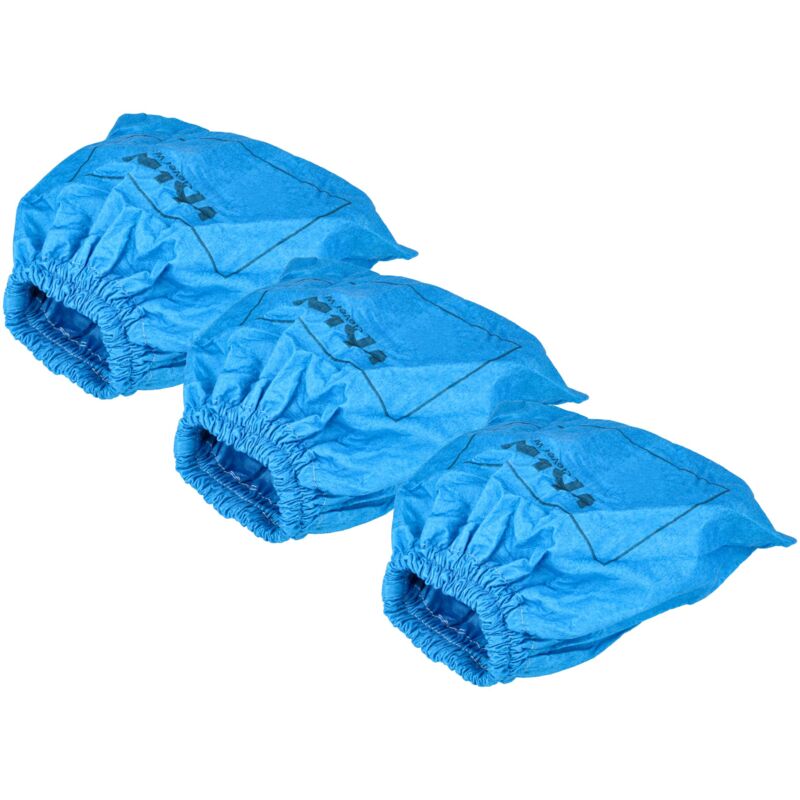 3x Textilfilter kompatibel mit wap Attix 550-21, 550-01, 751-11, 590-21 Staubsauger, Nass-/Trockensauger - Stoffbeutel, Abwaschbar Blau - Vhbw