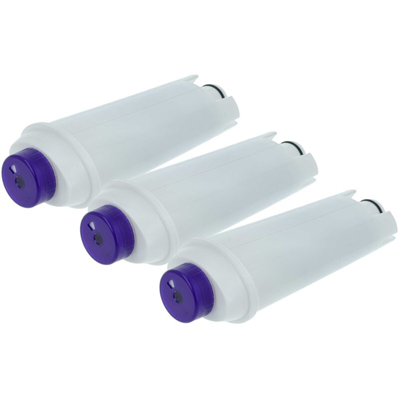 Vhbw - 3x Wasserfilter Filter kompatibel mit DeLonghi etam 29.620.SB, etam 29.660.SB Kaffeevollautomat, Espressomaschine, Blau, Weiß