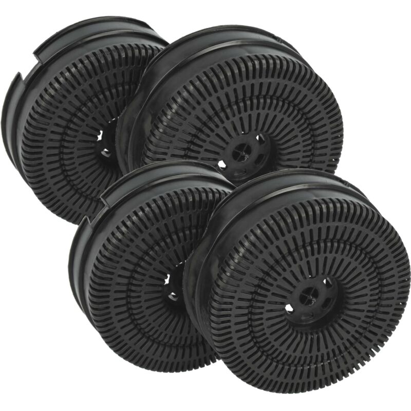 vhbw 4x Aktivkohlefilter kompatibel mit Elica ERA S IX/A/52 PRF0142886, ERA S25 RO3V 2LB IX/A/52, ERA S25 RO3V 2LB IX/A/72 Dunstabzugshaube