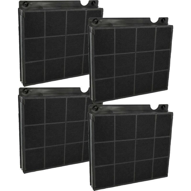 4x Aktivkohlefilter kompatibel mit Elica stone IX/A/33, stone son 35 PL33 v 2H ix/a, stone ss, Stone, Stone Gallery Dunstabzugshaube - Vhbw
