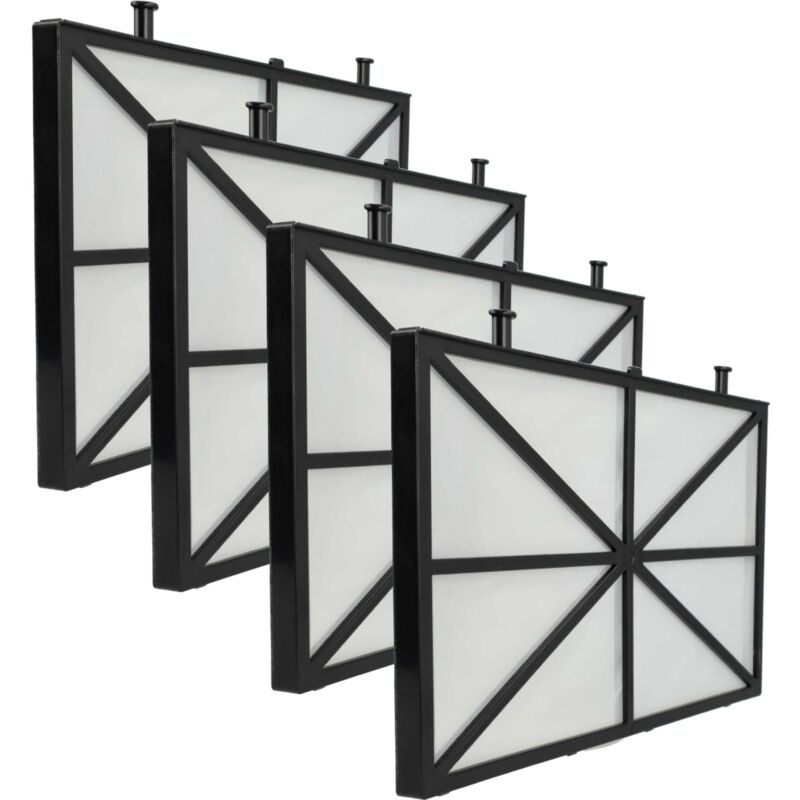 4x Filterpad kompatibel mit Dolphin Logic Eco 50, Eco 40 Poolsauger, Poolroboter - Feinfilter, 26,5 x 15,8 x 1,1 cm - Vhbw