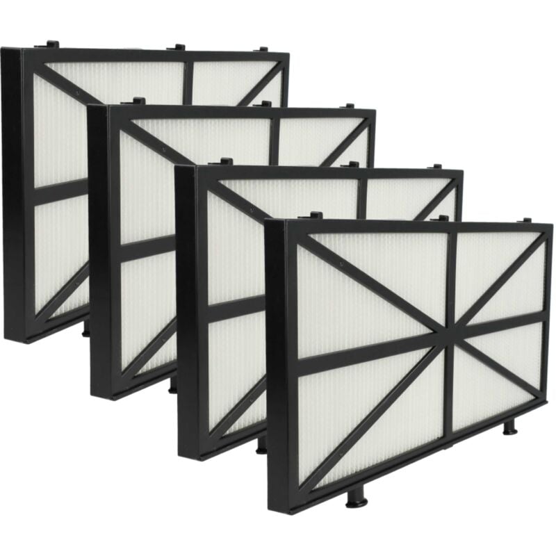 4x Filterpad kompatibel mit Dolphin Prowler 830, Prowler 820 Poolsauger, Poolroboter - Feinfilter, 27,7 x 13,3 x 1,3 cm - Vhbw