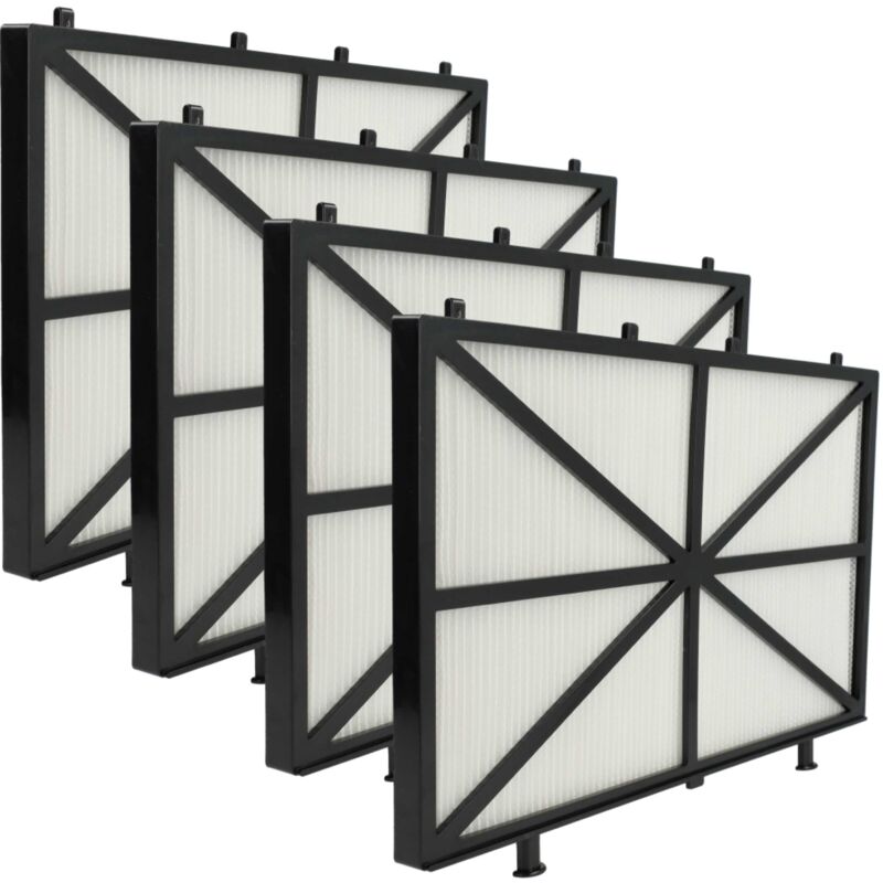 4x H11 Filterpad kompatibel mit Dolphin Active X5, x 4 Poolsauger, Poolroboter - Feinfilter, 26,5 x 15,8 x 1,1 cm - Vhbw