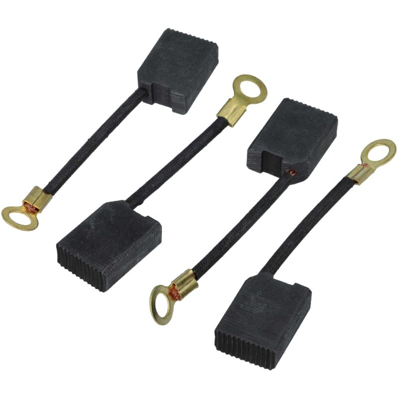 4x Kohlebürste 19 x 14 x 7 mm kompatibel mit Kärcher bd trike bat, bd-trike m., bd trike pack Nass-/Trockensauger, Waschsauger - Vhbw