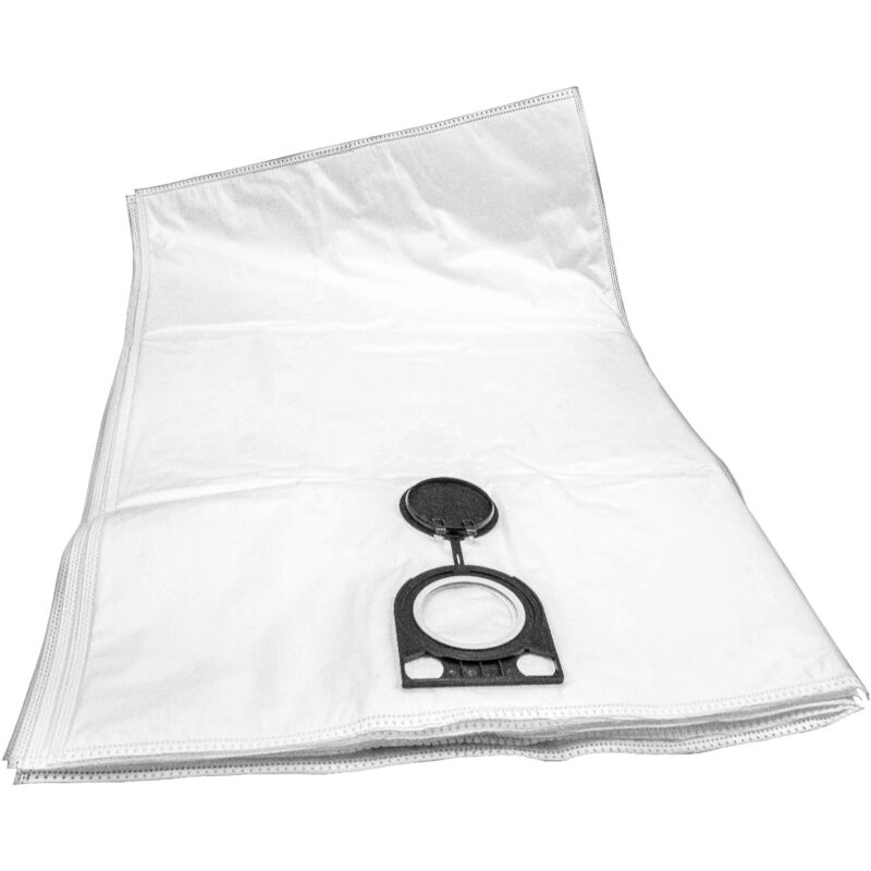5x Staubbeutel kompatibel mit Bauhaus Herkules Inox 20 ms, Herkules 15 Staubsauger - Mikrovlies, 50cm x 33cm Weiß - Vhbw