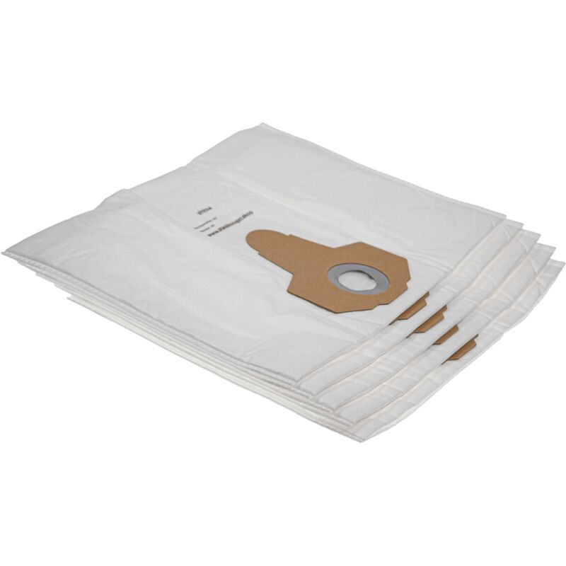 5x Staubsaugerbeutel kompatibel mit Fadi 50, 90, Carpenett 30, Dry 20, Hydro 20, Hydro 30 Staubsauger - Mikrovlies, Weiß - Vhbw