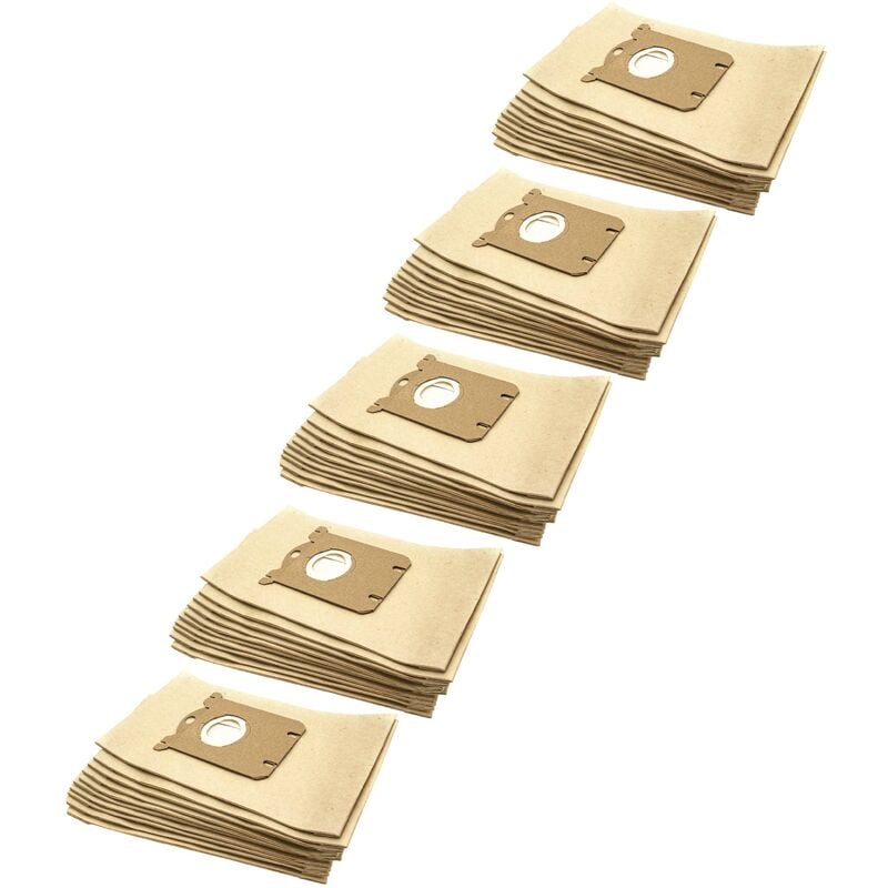 50x Staubsaugerbeutel kompatibel mit Philips fc 9097 Studio Power, fc 9098 Studio Power, fc 9099 Studio Power - Braun - Vhbw