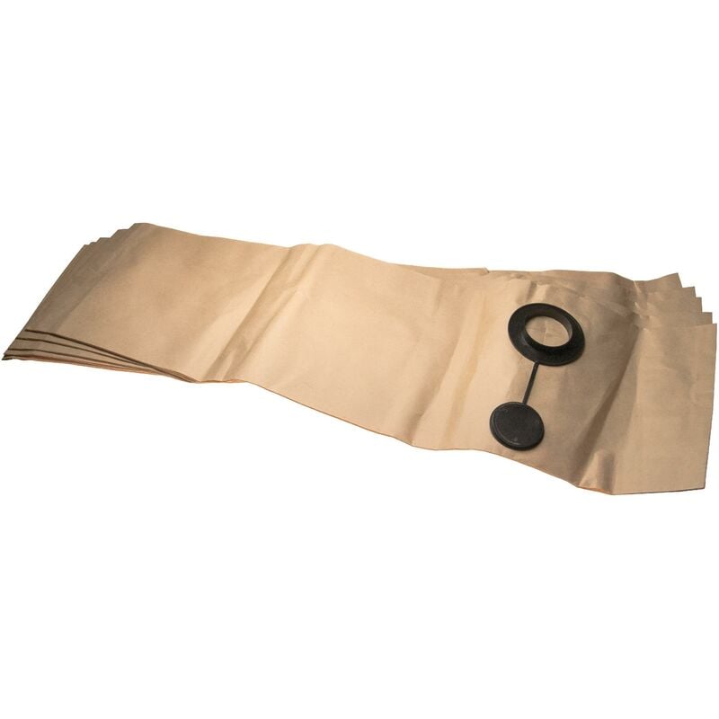 vhbw 5x Filtersack kompatibel mit WAP Alto SQ 550-2M, SQ 550-21, SQ 550-1M Absauggerät - Papier, 29,7cm x 99,6cm Sandfarben