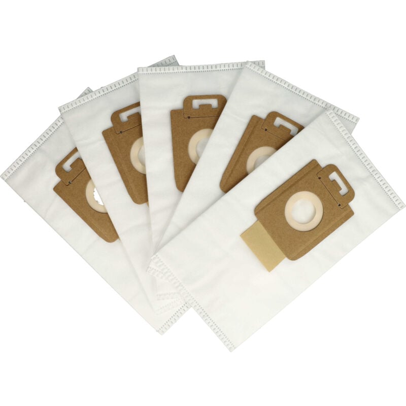 5x Staubsaugerbeutel kompatibel mit Nilfisk Power P10, Power p Cleaner, Power p P40, Power p Select, Power p Special Staubsauger - Mikrovlies, 27cm x