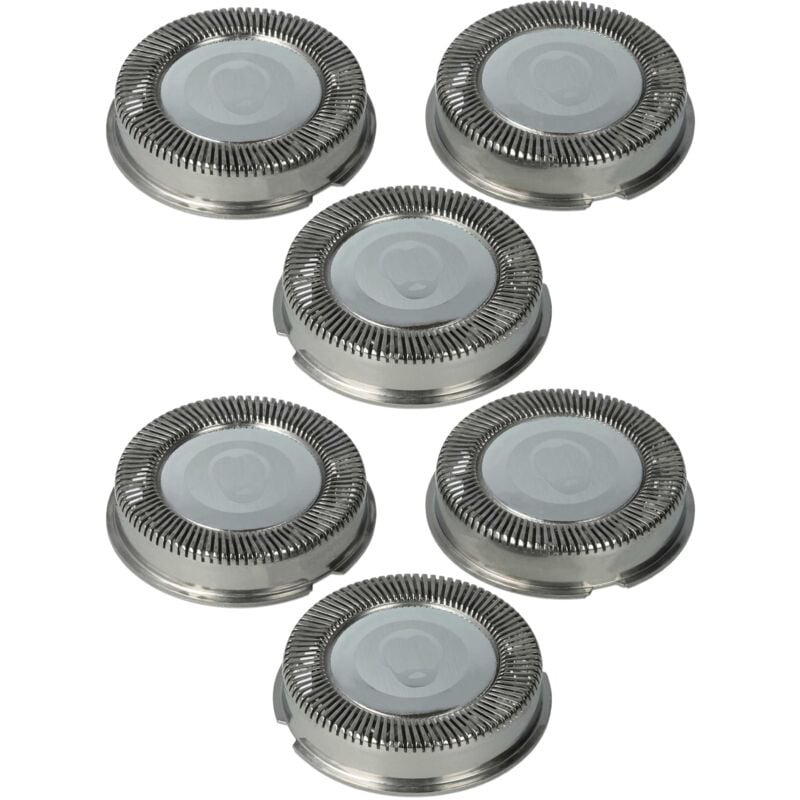6x Ersatz-Scherköpfe kompatibel mit Philips HQ5856, HQ5858, HQ5817, HQ5820, HQ5813, HQ5855, HQ5601, HQ5812 Elektrorasierer - Vhbw