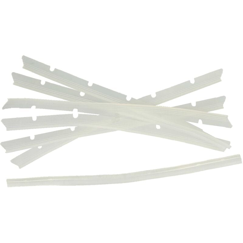 6x Gummilippen kompatibel mit Neato Botvac 85, 80 Saugroboter - Austausch-Lamellen Set inkl. Abzieher, transparent - Vhbw